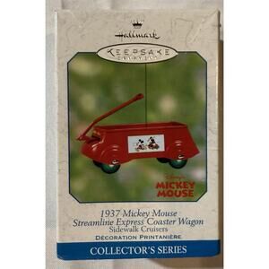 Hallmark Keepsake Ornament 1937 Mickey Mouse Streamline Express Coaster Wagon